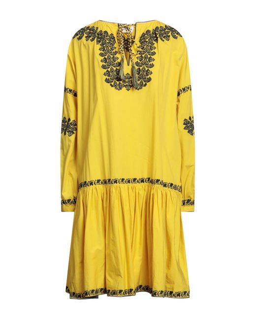 P.A.R.O.S.H. Yellow Midi Dress