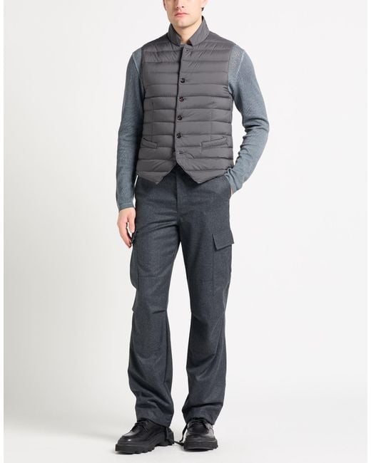 Moorer Gray Vests for men