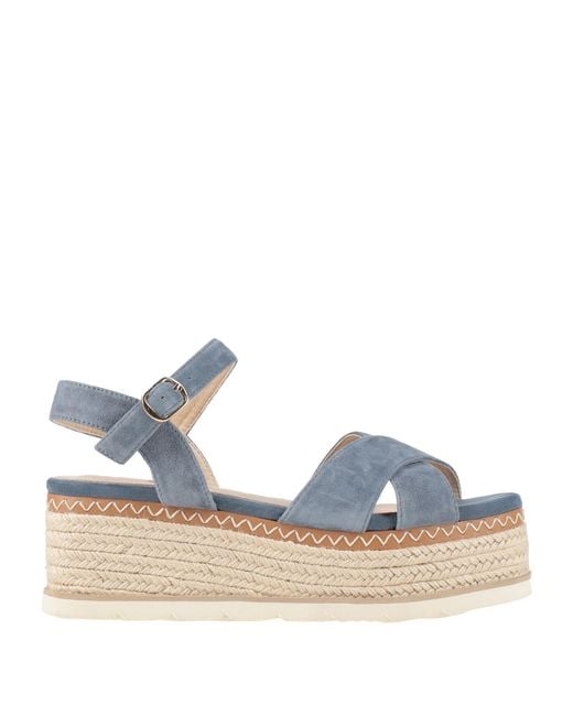 Kanna Blue Espadrilles Leather