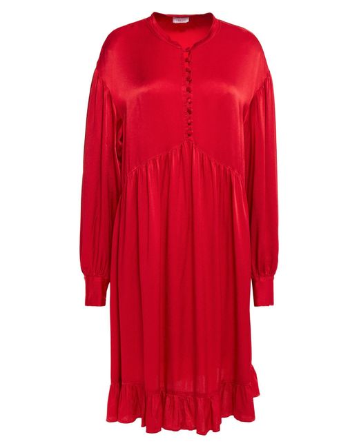 Ghost Red Midi Dress