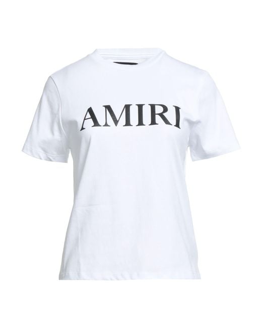 AMIRI ホワイト Tシャツ AMIRI ホワイト Tシャツ ロゴプリント AMIRI