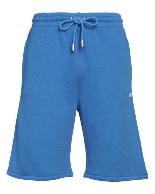 Off-White c/o Virgil Abloh Blue Azure Shorts & Bermuda Shorts Cotton, Polyester for men