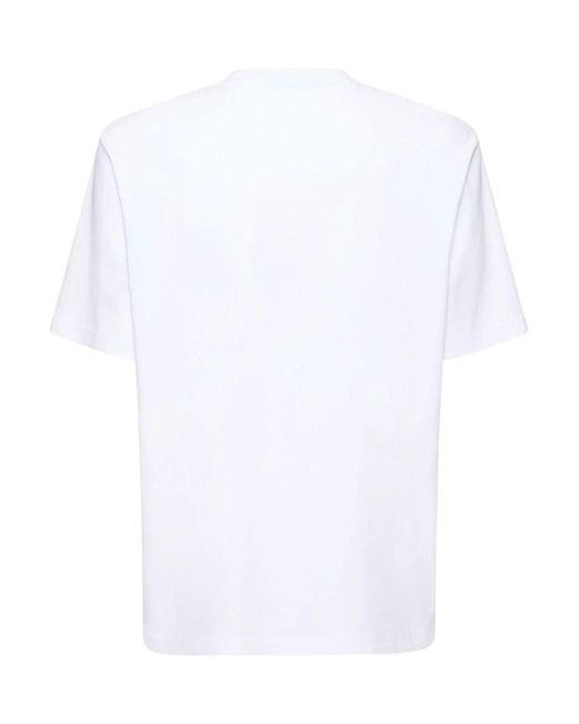 Lanvin T-Shirt mit Curb-Stickerei in White für Herren