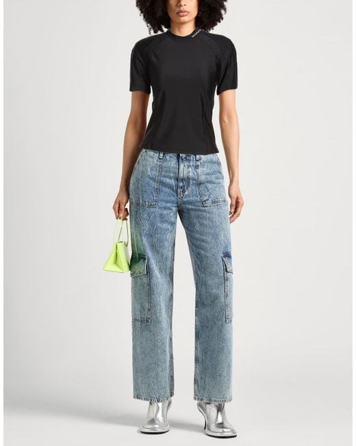 Alexander Wang Black T By T-Shirt Polyamide, Elastane