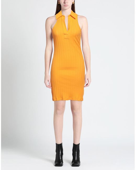 Helmut Lang Orange Mini Dress