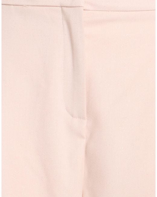 Marella Pink Pants Polyester, Viscose, Elastane
