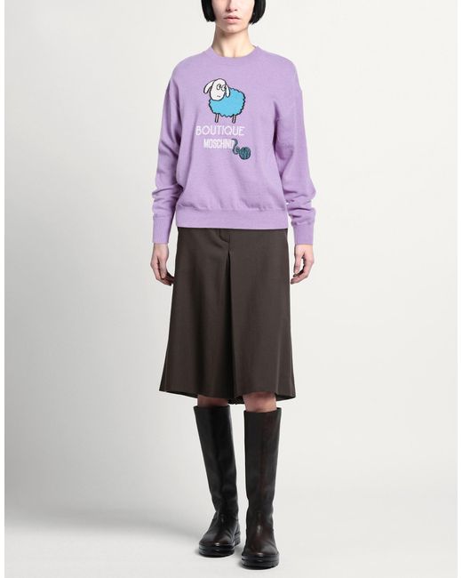 Boutique Moschino Purple Sweaters