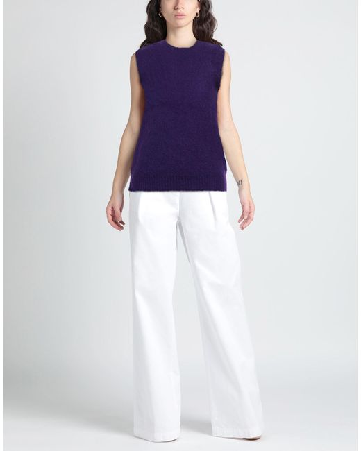 Department 5 Purple Sweater Mohair Wool, Polyamide, Wool