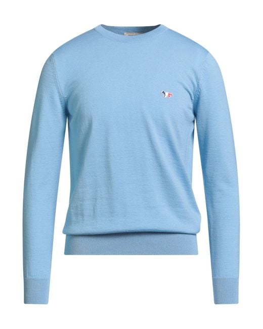 Maison Kitsuné Blue Light Sweater Wool for men