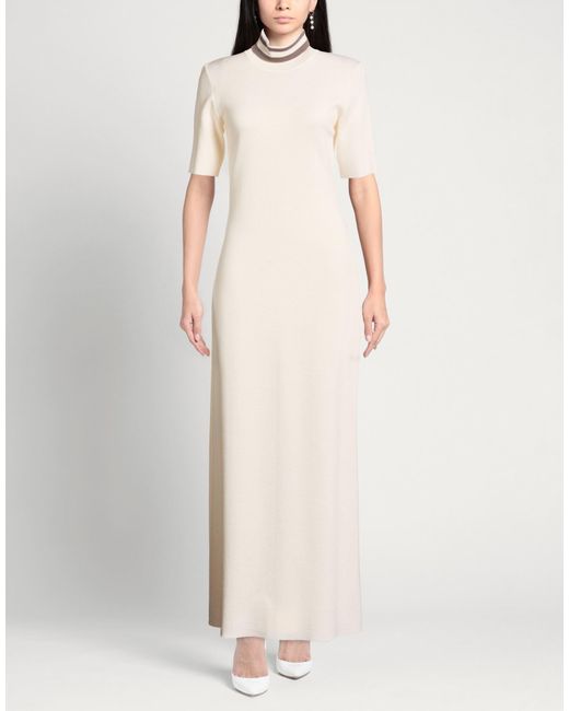 Purotatto Natural Maxi Dress Merino Wool