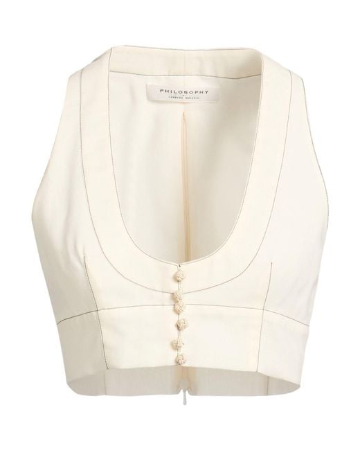Philosophy Di Lorenzo Serafini White Top Polyester, Cotton