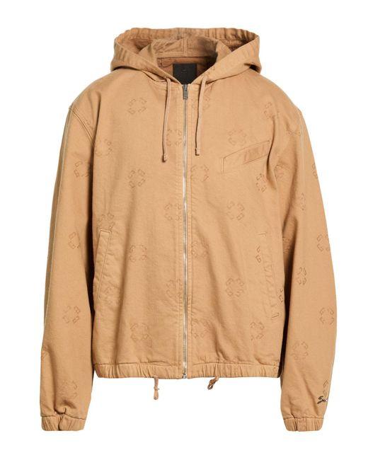 Givenchy Natural Camel Jacket Cotton, Elastane for men