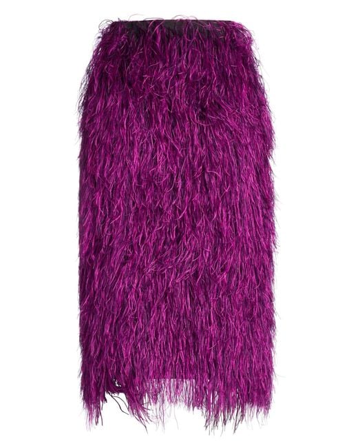 Clips Purple Midi Skirt