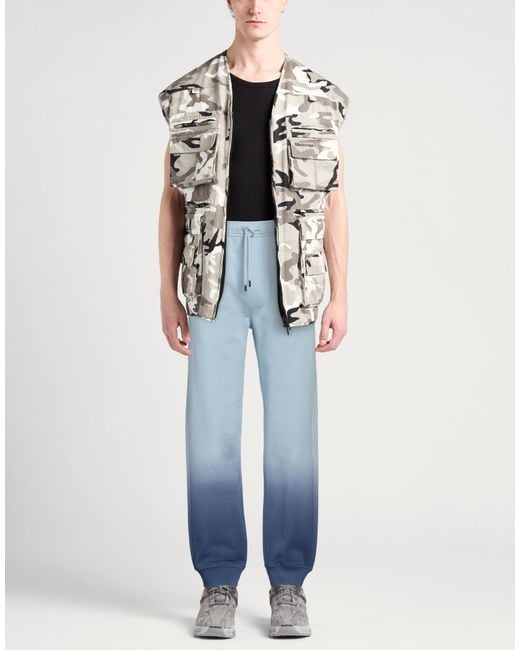 Lanvin Blue Pants Cotton, Elastane for men