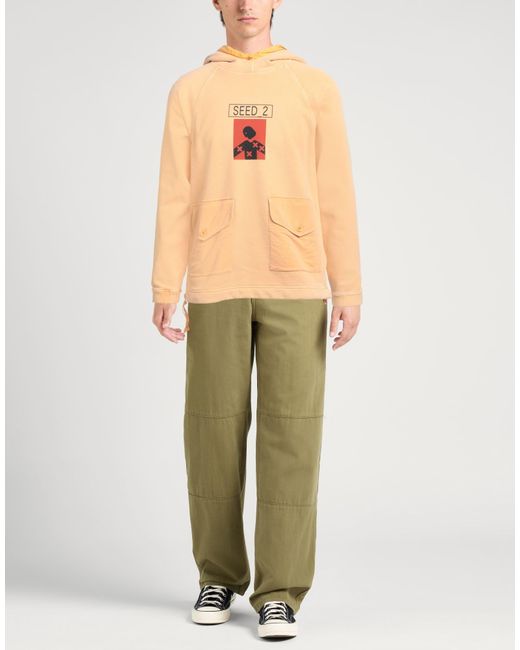 C P Company Orange Apricot Sweatshirt Cotton, Polyamide for men