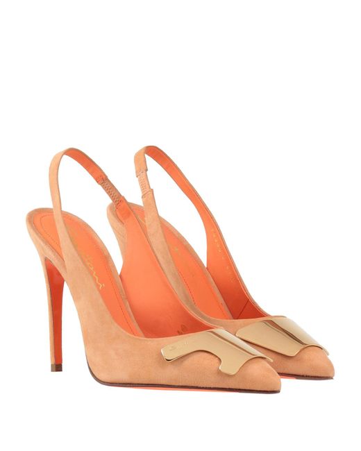 Santoni White Pumps
