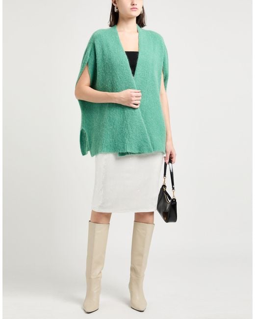 Siste's Green Cardigan Polyamide, Alpaca Wool, Virgin Wool
