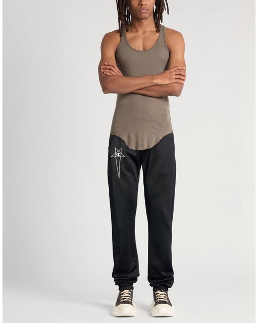 Rick Owens X Champion Black Pants Polyamide, Cotton for men