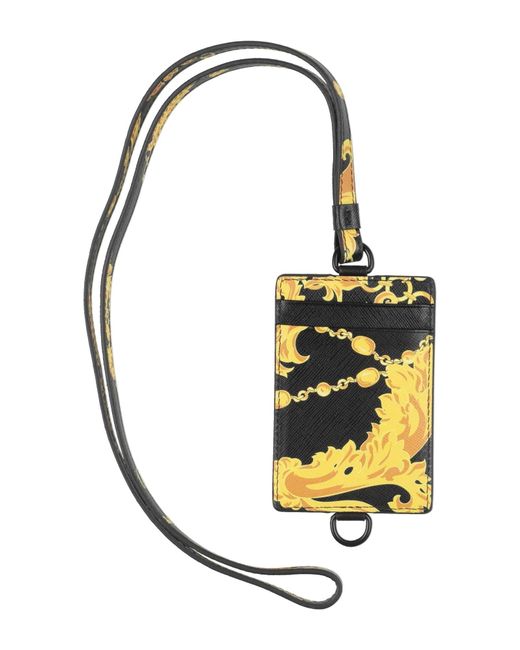 Versace Jeans Couture Metallic Crossbody Wallet for men