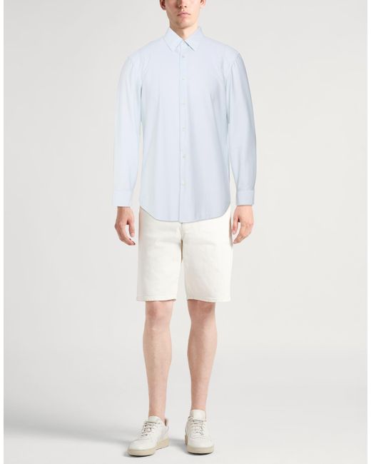 Theory White Shirt Cotton, Polyester for men