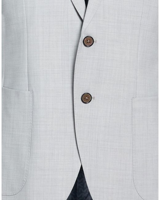 Michael Kors Blue Light Blazer Wool, Polyester, Elastane for men