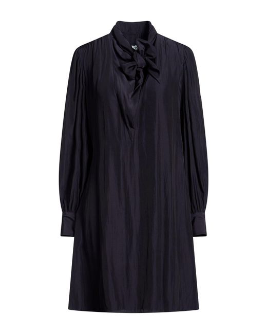 Lanvin Blue Midnight Mini Dress Polyester