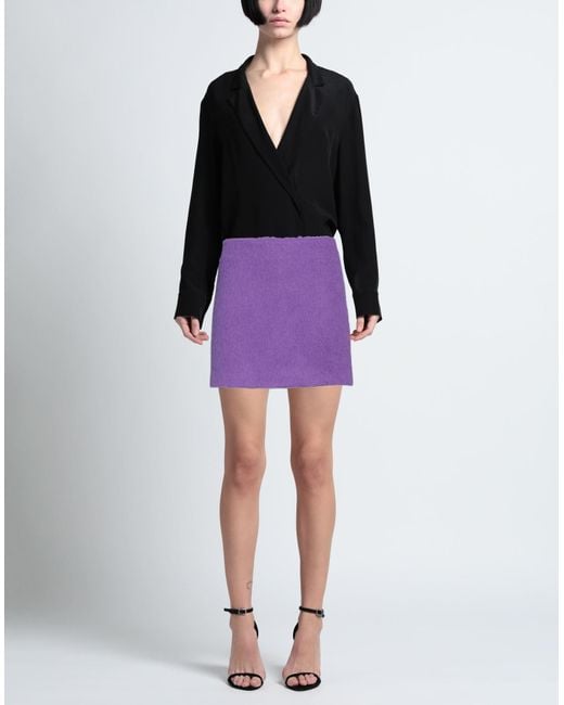 Minigonna di MSGM in Purple