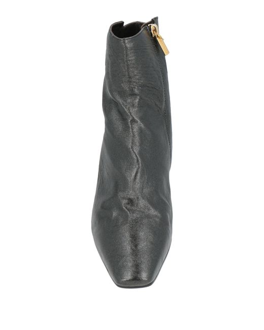 Momoní Gray Ankle Boots Polyurethane, Polyester