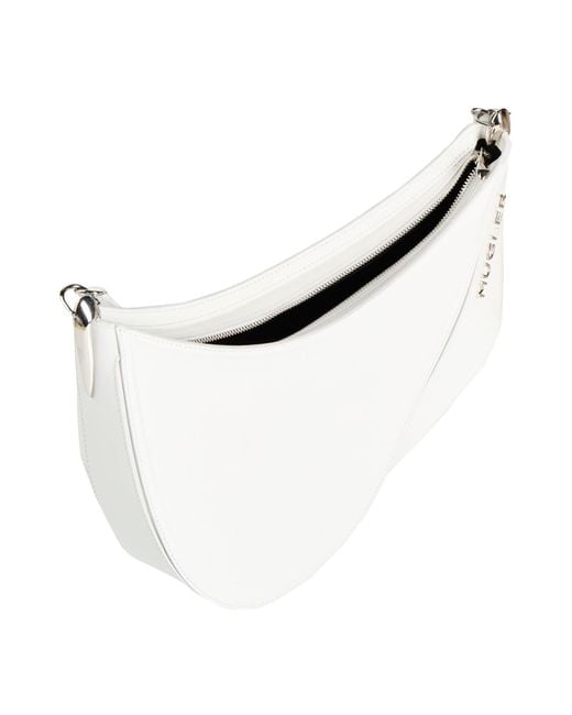 Mugler White Cross-Body Bags