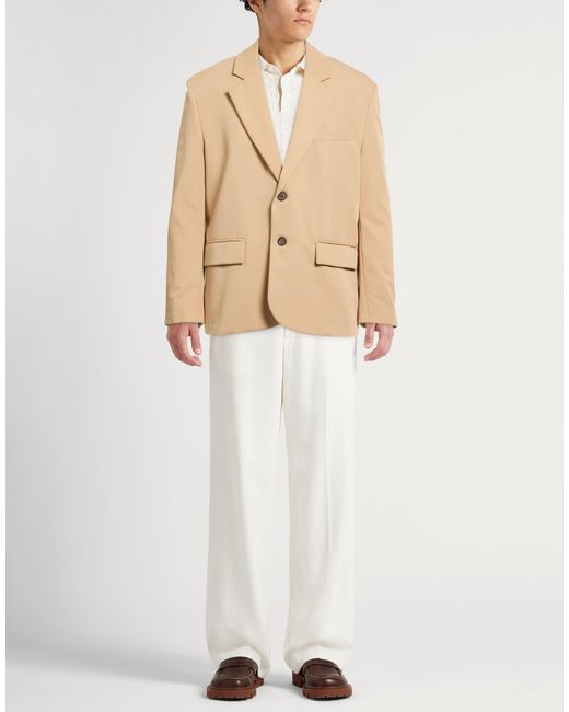 Imperial Natural Camel Blazer Polyester, Viscose, Elastane for men
