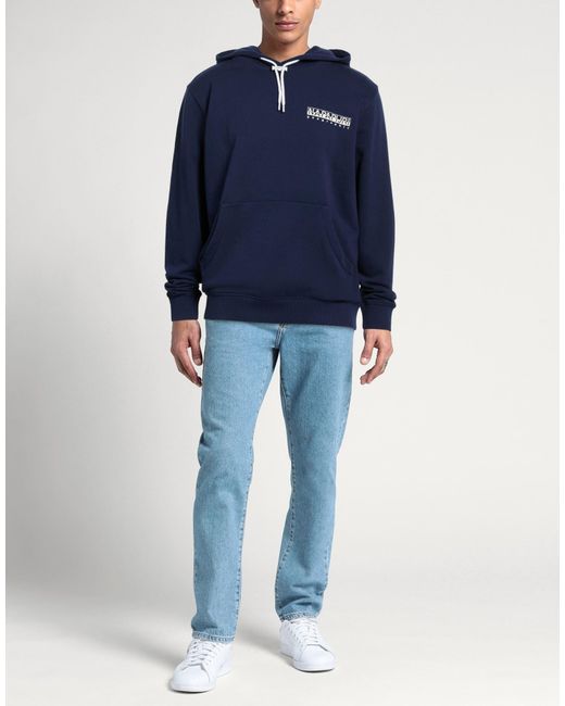 Napapijri Blue Sweatshirt Cotton for men