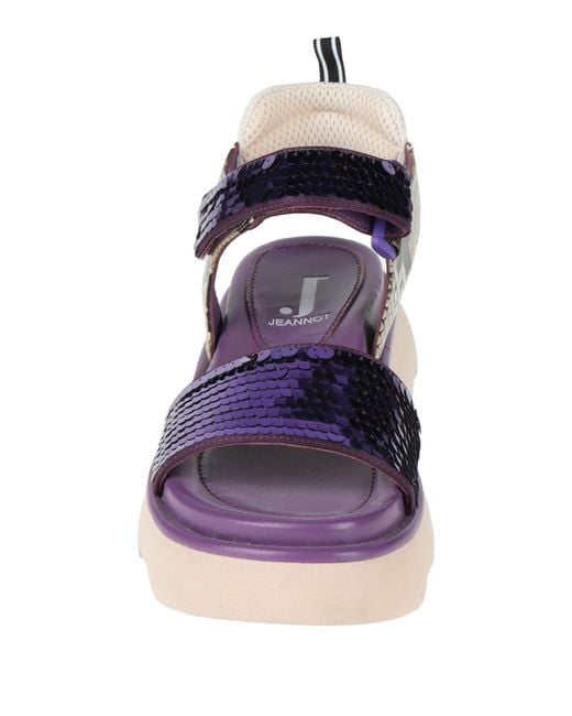 Jeannot Purple Sandals