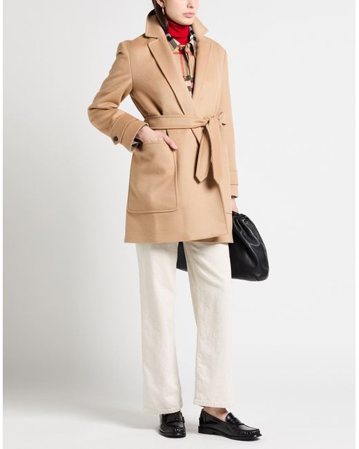Burberry Natural Coat Wool, Cashmere