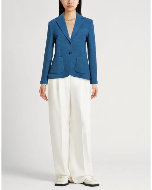 Circolo 1901 Blue Blazer Virgin Wool, Polyamide, Elastane