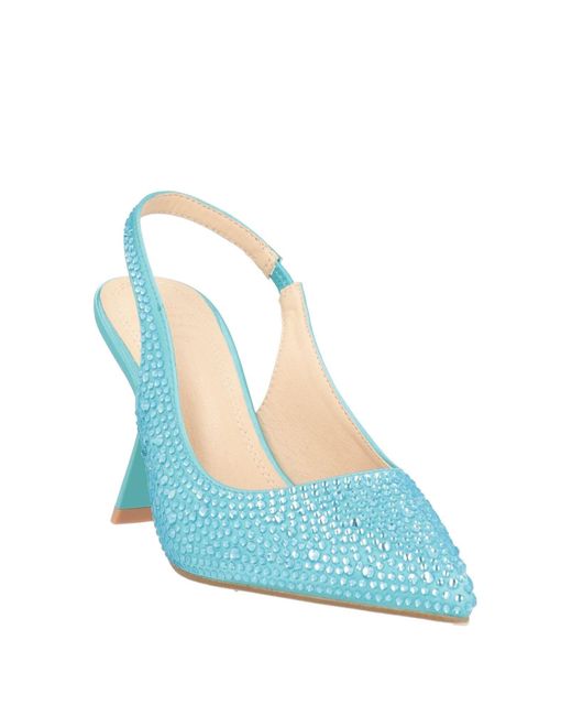 Twenty Four Haitch Blue Pumps
