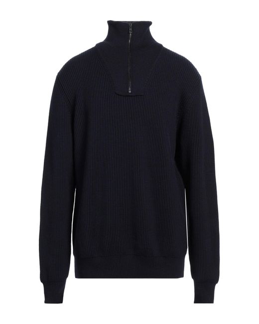 Roberto Collina Blue Midnight Turtleneck Wool for men