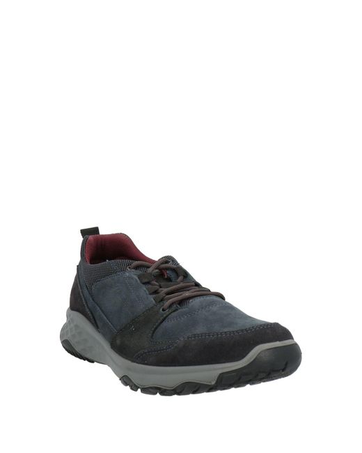 Igi&co Black Midnight Sneakers Leather, Textile Fibers for men