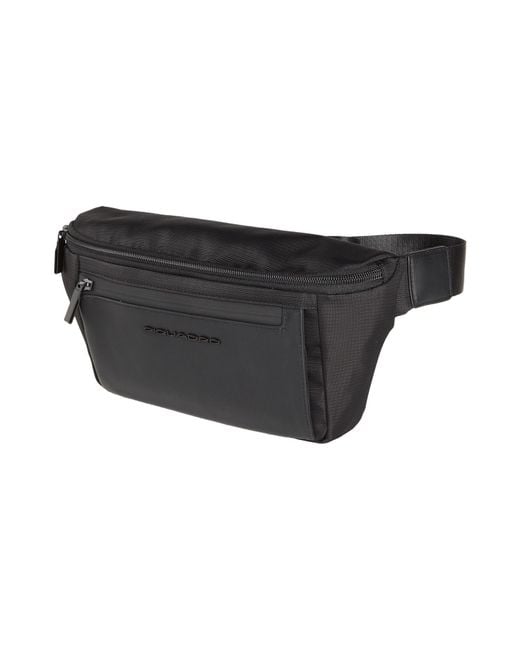 Piquadro Black Belt Bag for men