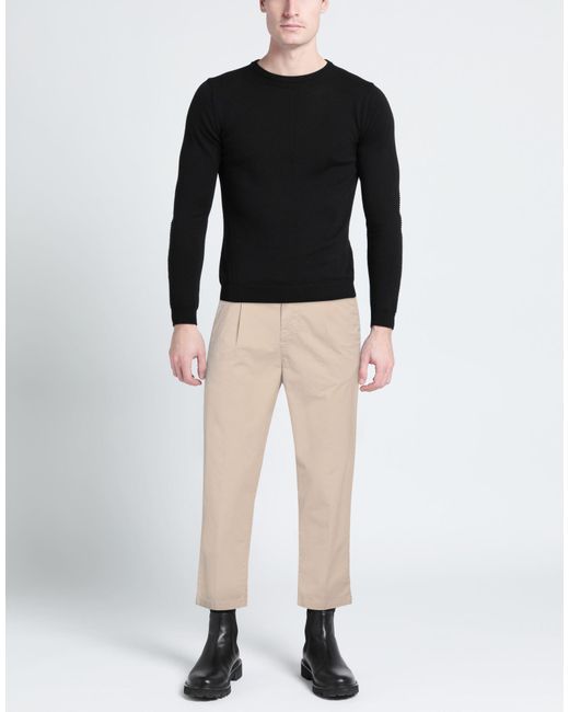 Guess Natural Ivory Pants Cotton, Elastane for men