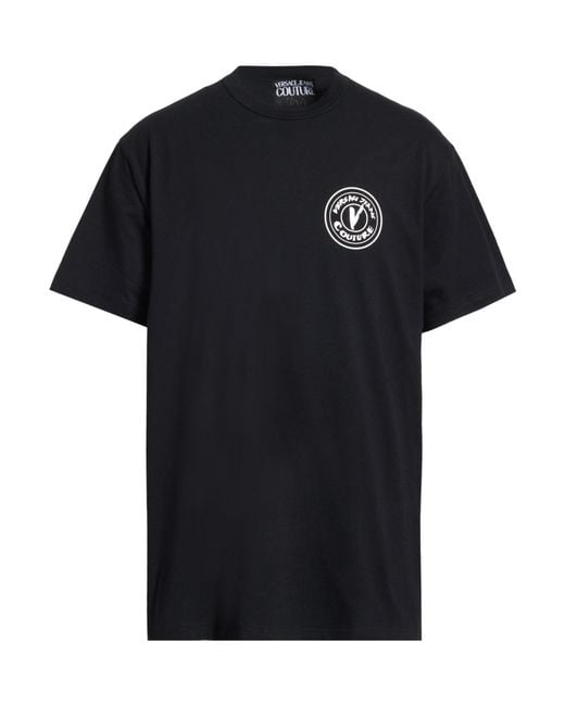Versace Jeans Couture Black T-Shirt Cotton for men