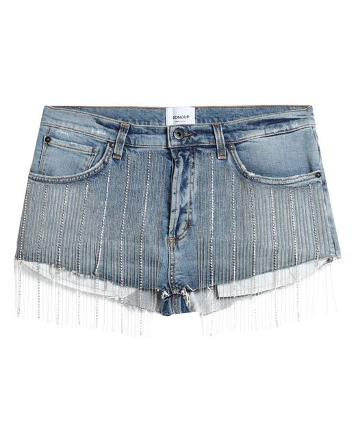 Dondup Blue Denim Shorts Cotton, Elastane