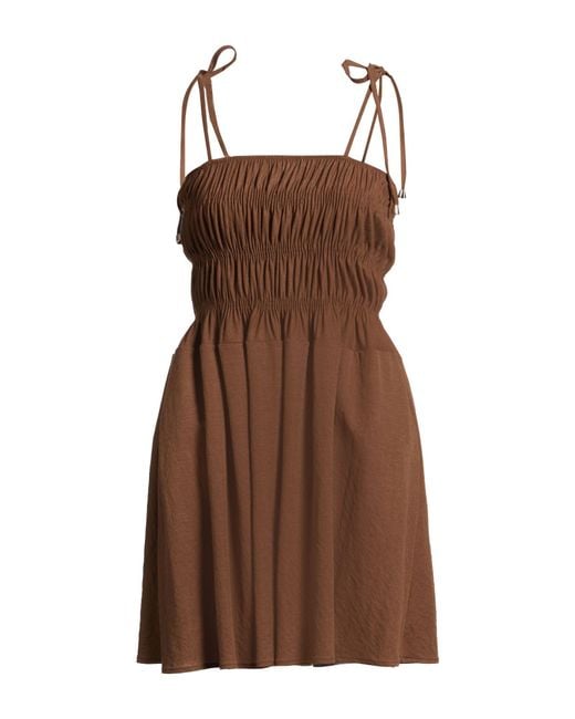 ViCOLO Brown Mini Dresses