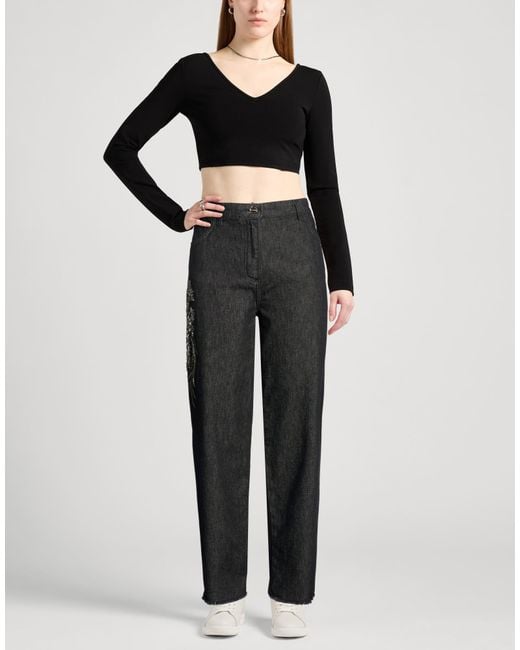 Blugirl Blumarine Black Jeans Cotton