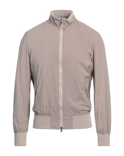 Barba Napoli Gray Jacket Polyester for men