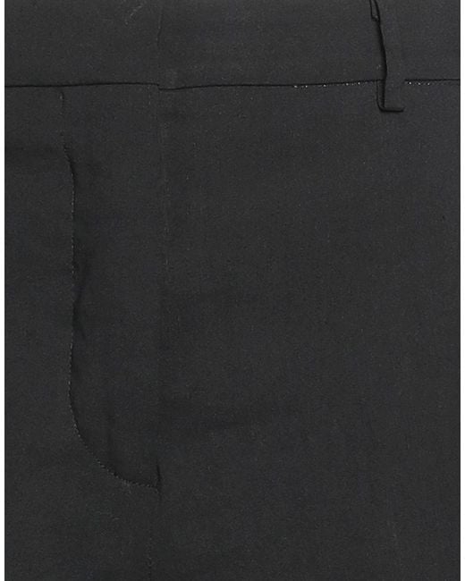 Jucca Black Pants Linen, Viscose, Elastane
