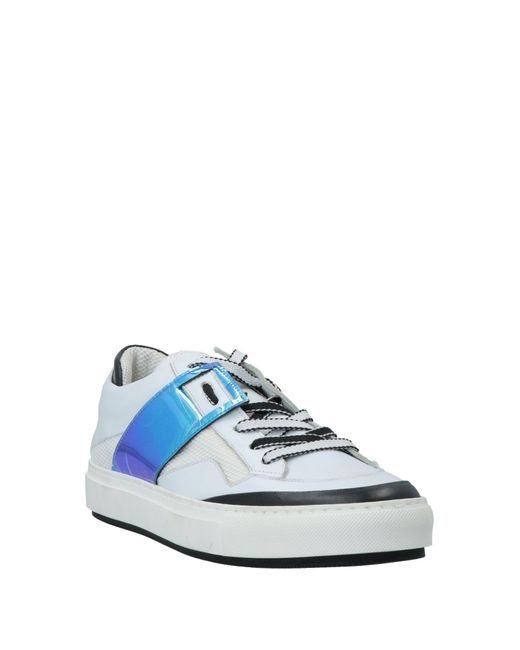 Leather Crown Blue Sneakers for men