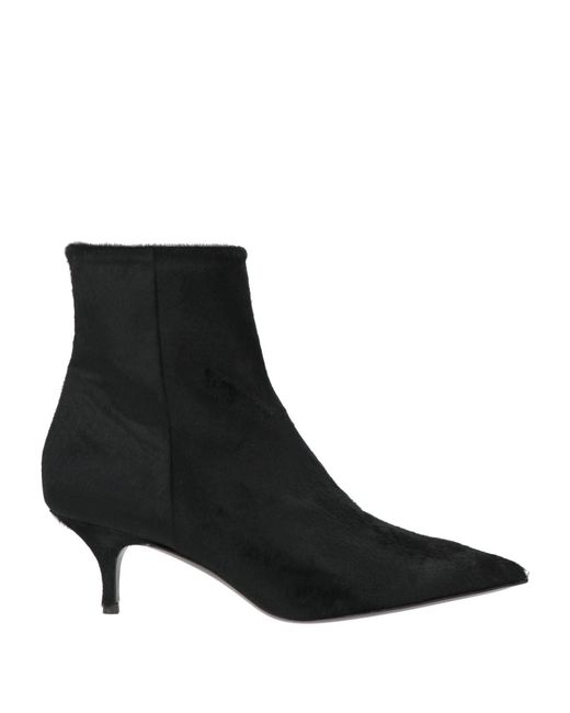 Guglielmo Rotta Black Ankle Boots Leather