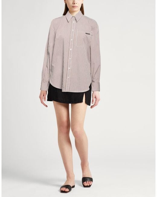 Brunello Cucinelli Gray Shirt Cotton, Polyester