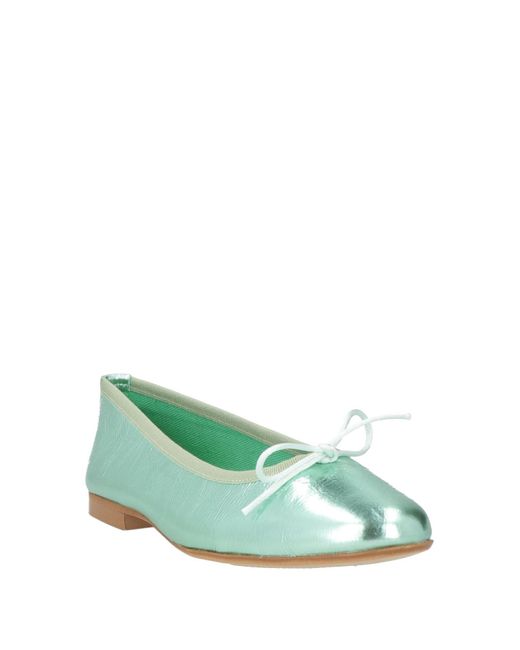 Divine Follie Green Ballet Flats Textile Fibers