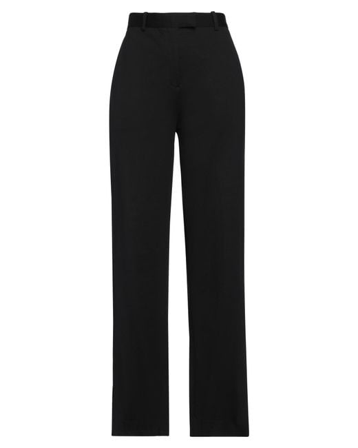 Circolo 1901 Black Wide-Leg Jersey Drawstring Pants
